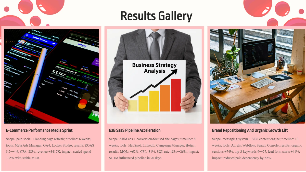 Free Portfolio Deck for Agencies Template to Edit Online