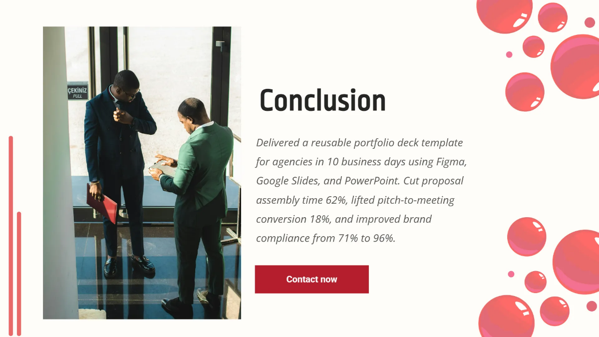 Free Portfolio Deck for Agencies Template to Edit Online