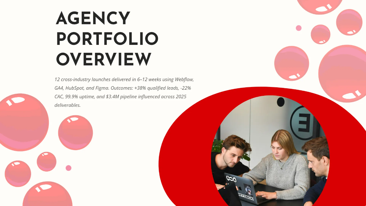 Free Portfolio Deck for Agencies Template to Edit Online