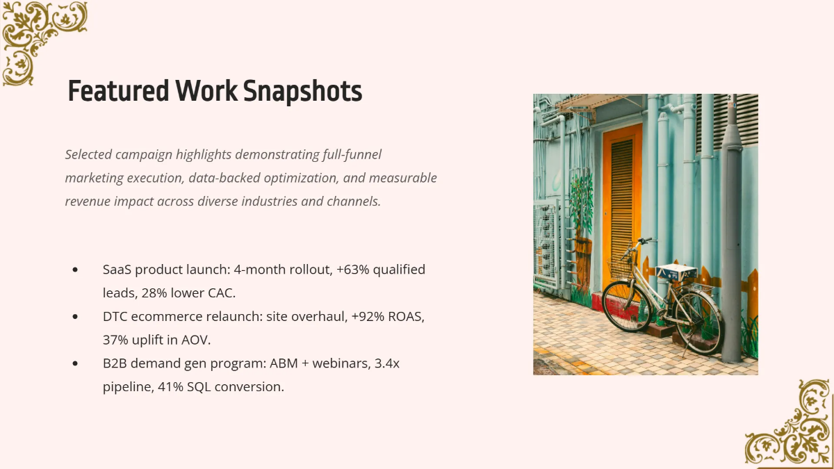 Free Graphic Portfolio Presentation for Freelancers Template to Edit Online