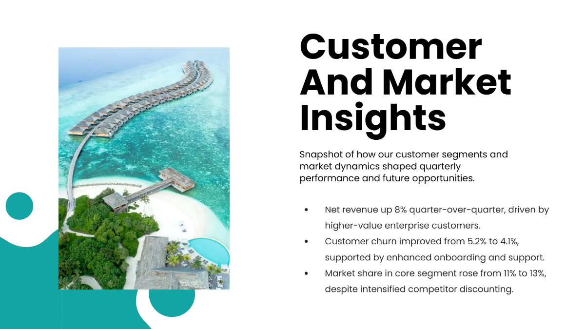 Free Quarterly Performance Presentation Template to Edit Online