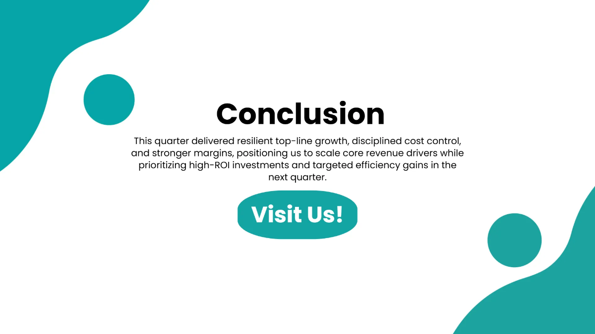 Free Quarterly Performance Presentation Template to Edit Online