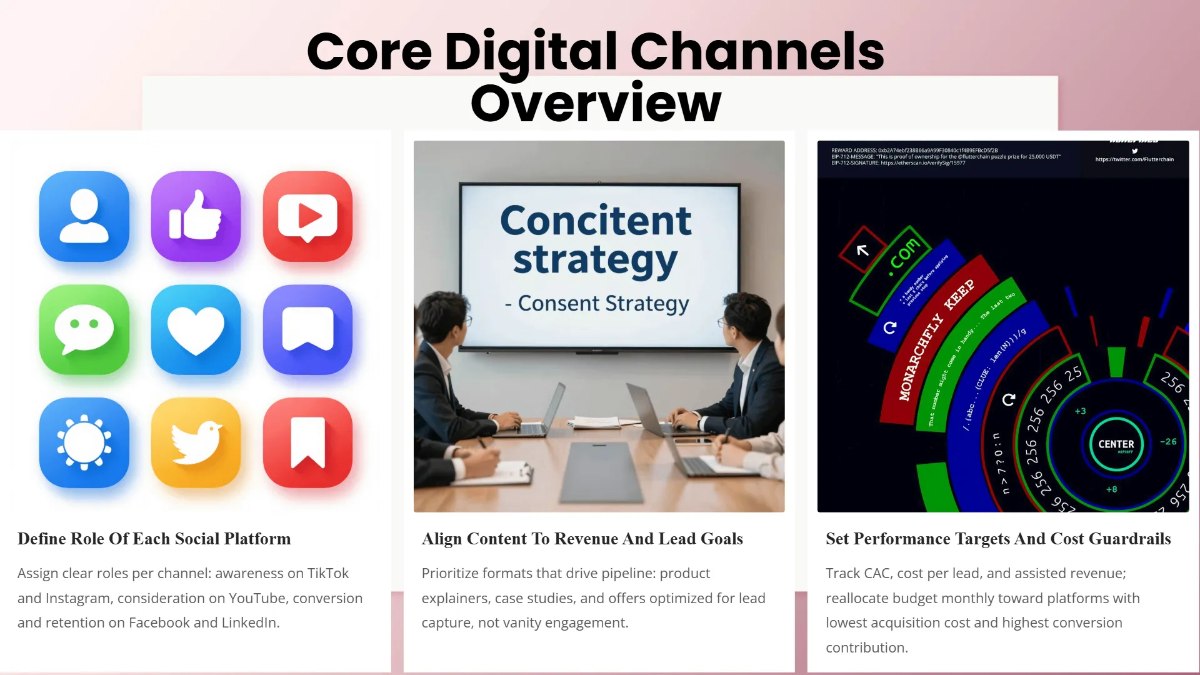 Free Digital Marketing Strategy Presentation Template to Edit Online