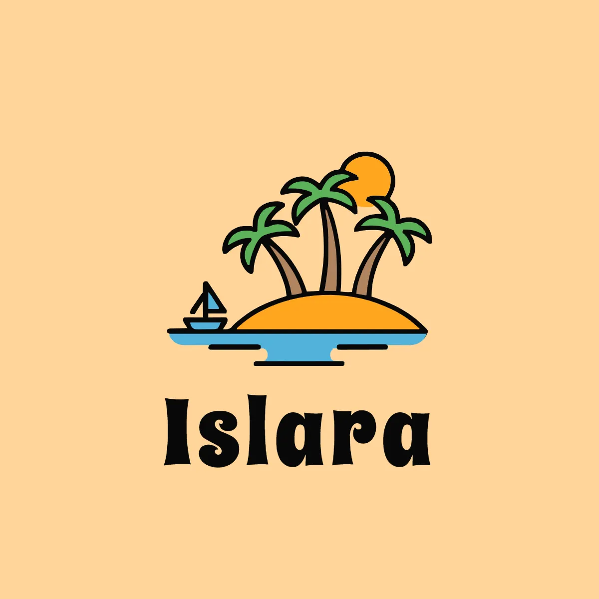 Free Island Travel Logo Template to Edit Online