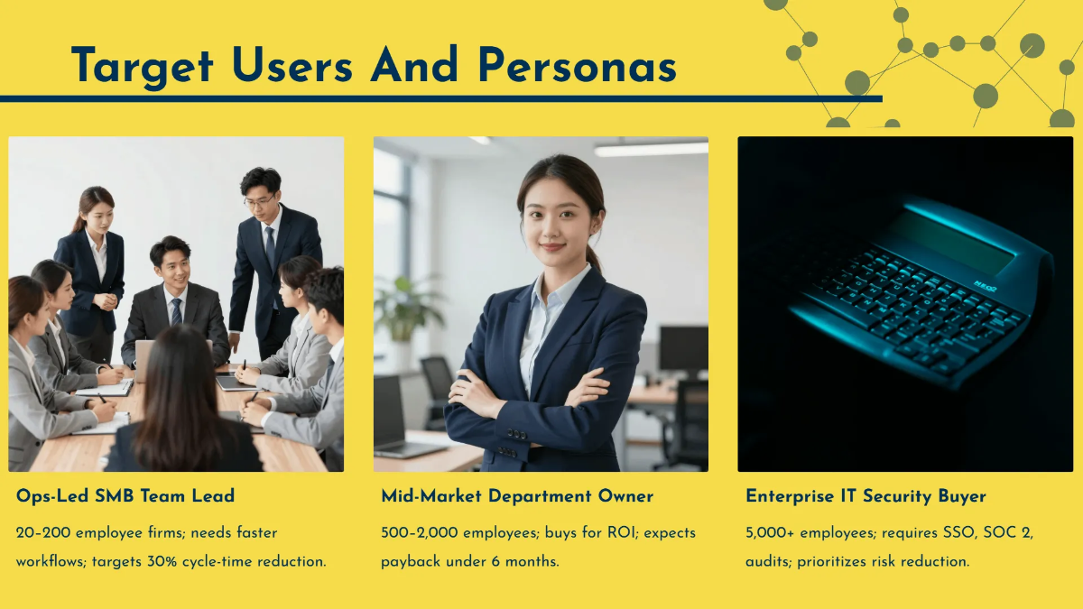 Free Tech Startup Product Launch Pitch Deck Template to Edit Online