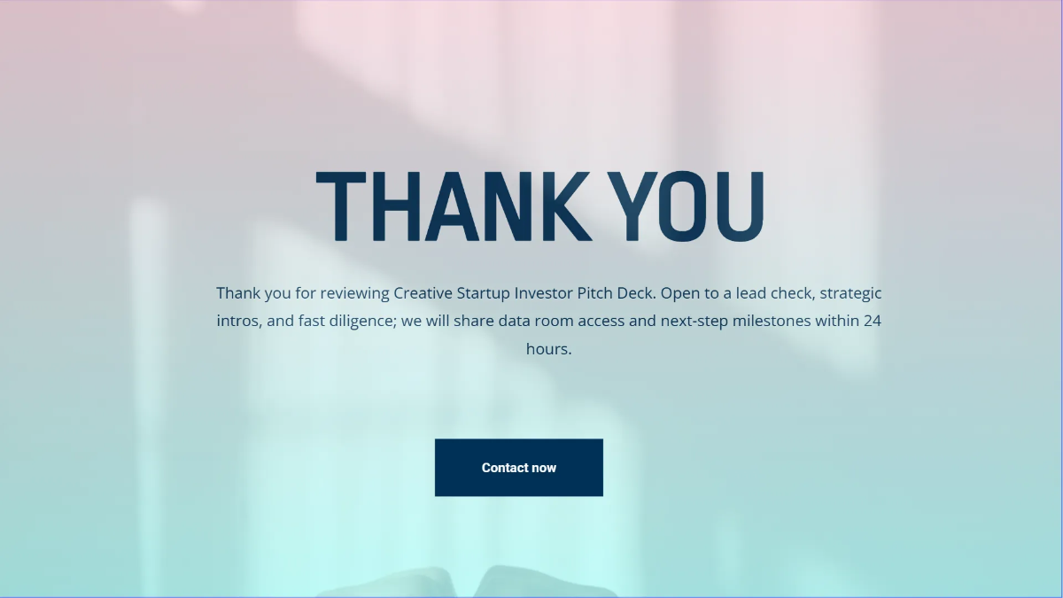Free Creative Startup Investor Pitch Deck Template to Edit Online