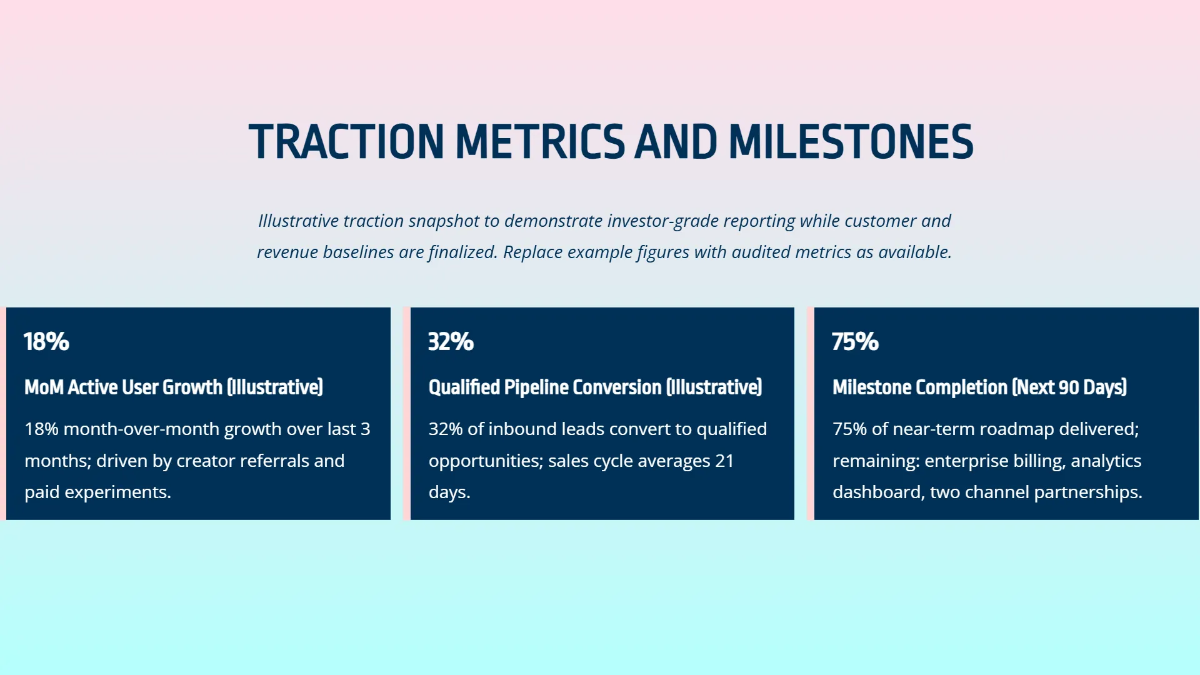 Free Creative Startup Investor Pitch Deck Template to Edit Online