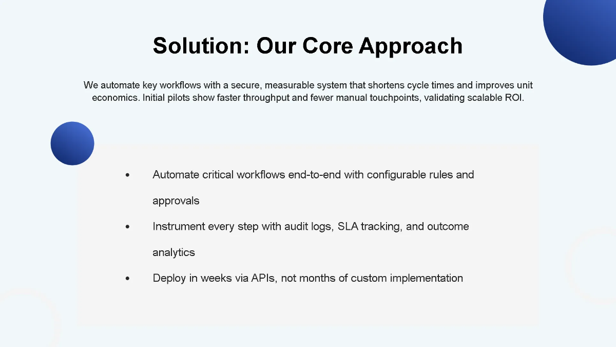 Free Early-Stage Tech Startup Pitch Deck Template to Edit Online