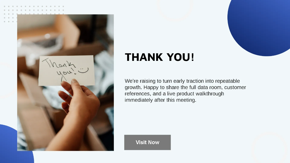 Free Early-Stage Tech Startup Pitch Deck Template to Edit Online