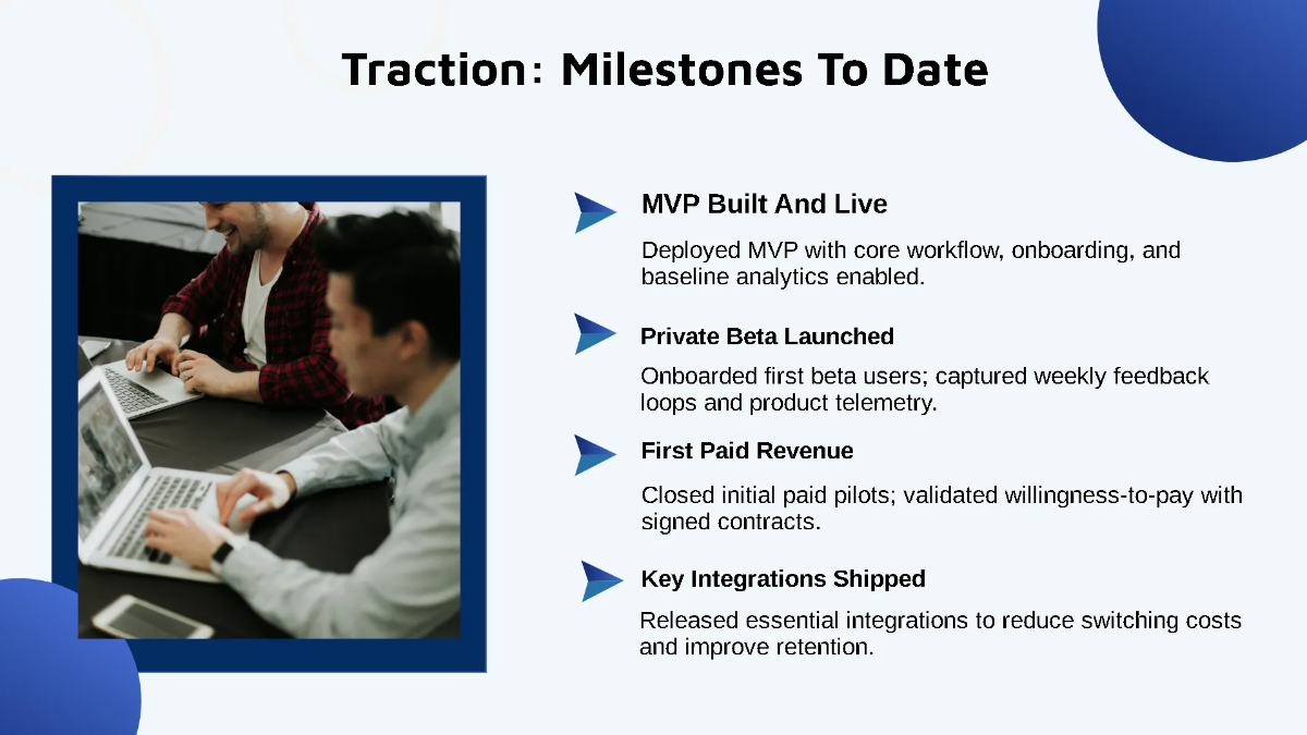 Free Early-Stage Tech Startup Pitch Deck Template to Edit Online