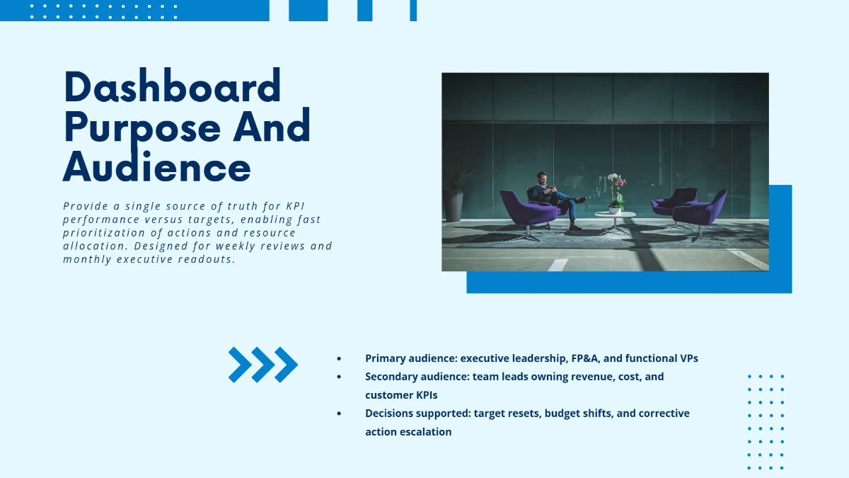Free KPI Dashboard Presentation Slides Template to Edit Online