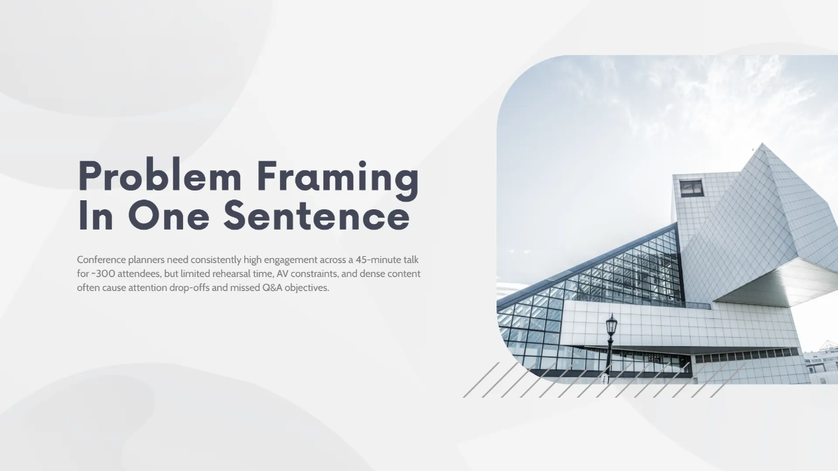 Free Conference Speaker Presentation Deck Template to Edit Online