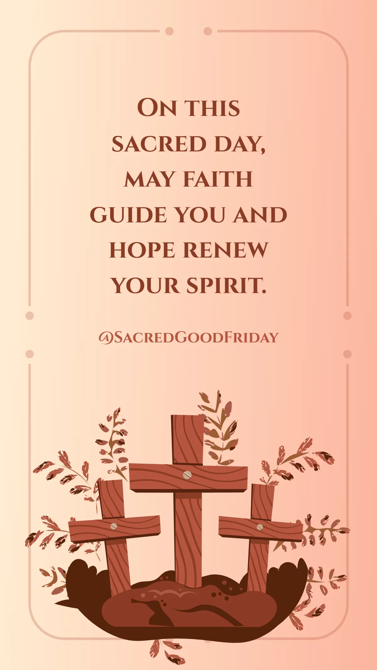 Free Sacred Good Friday Animated Quote Template to Edit Online