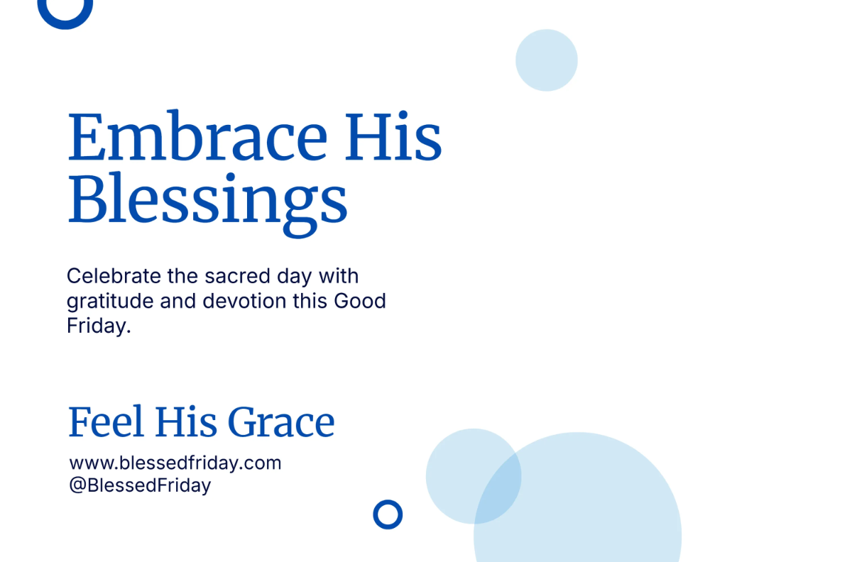 Free Blessed Good Friday Banner Template to Edit Online
