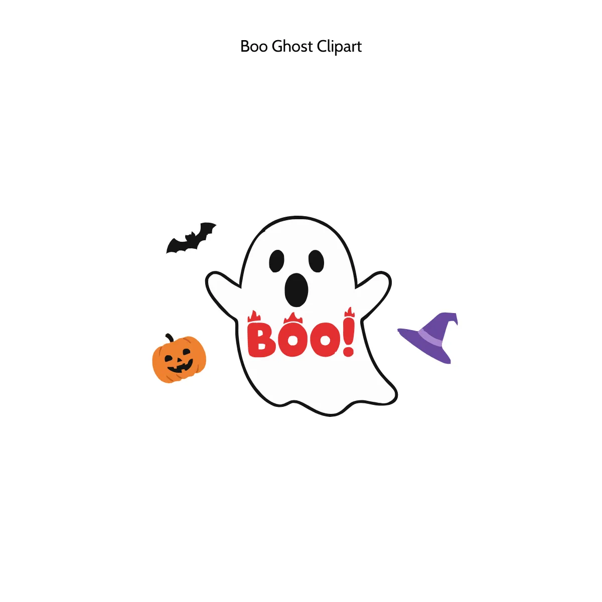 Boo Ghost Clipart