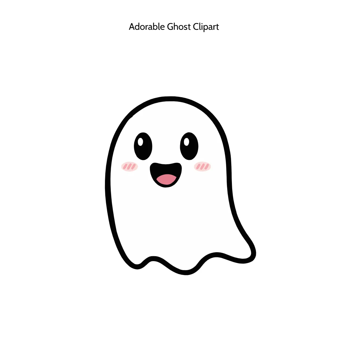 Free Adorable Ghost Vector Clipart (PNG, SVG) to Edit Online
