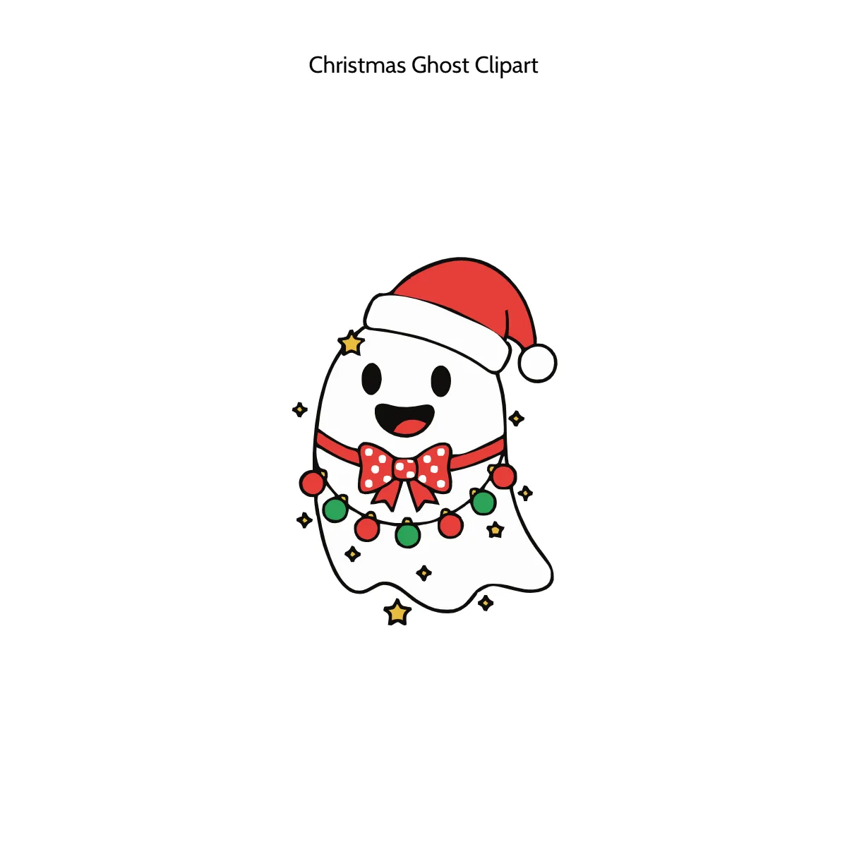 Christmas Ghost Clipart