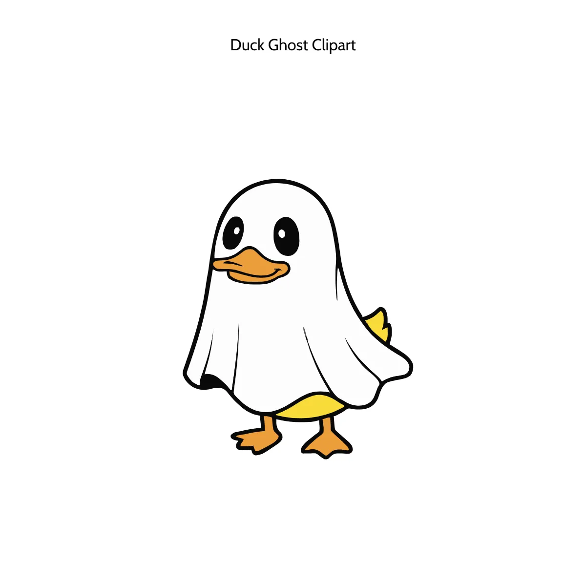 Duck Ghost Clipart