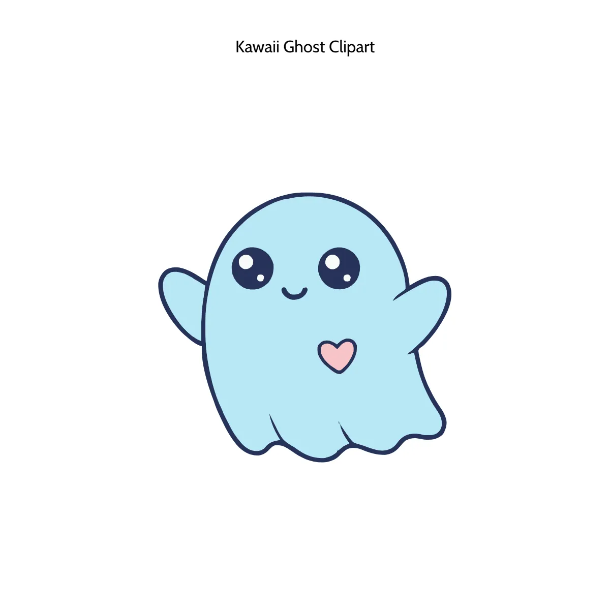 Kawaii Ghost Clipart