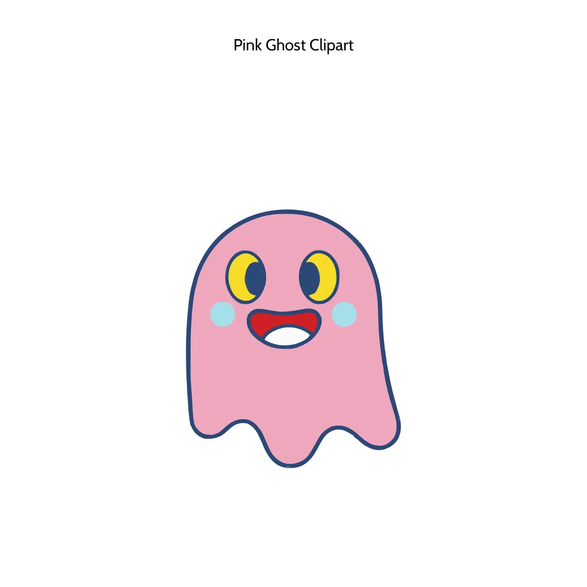 Free Pink Ghost Clipart Template to Edit Online