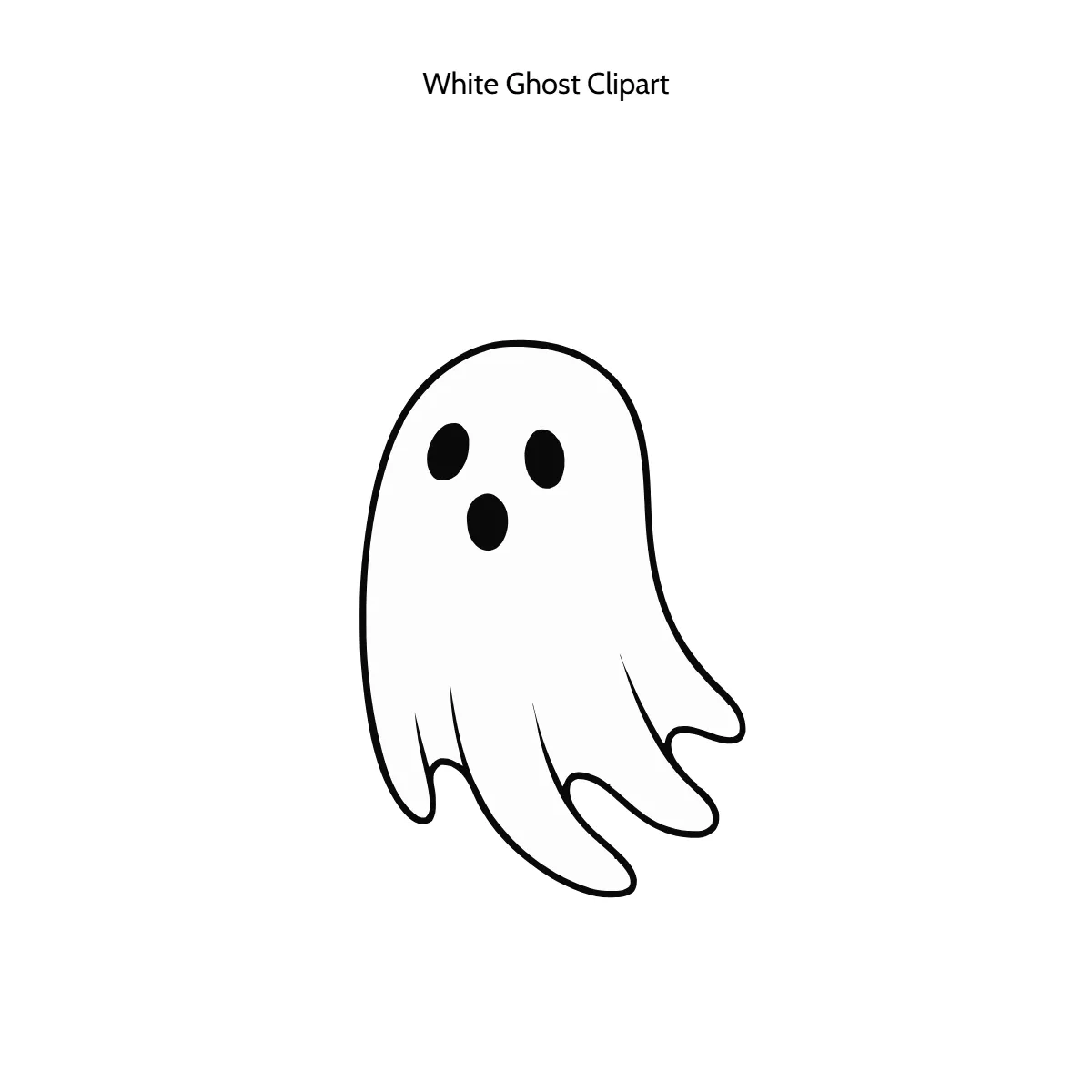 Free White Ghost Clipart Template to Edit Online