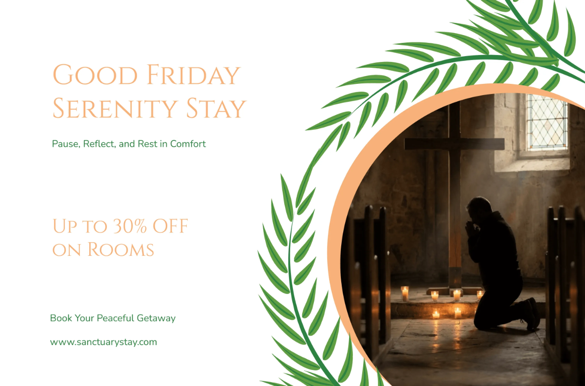 Free Good Friday Promo Banner Template to Edit Online
