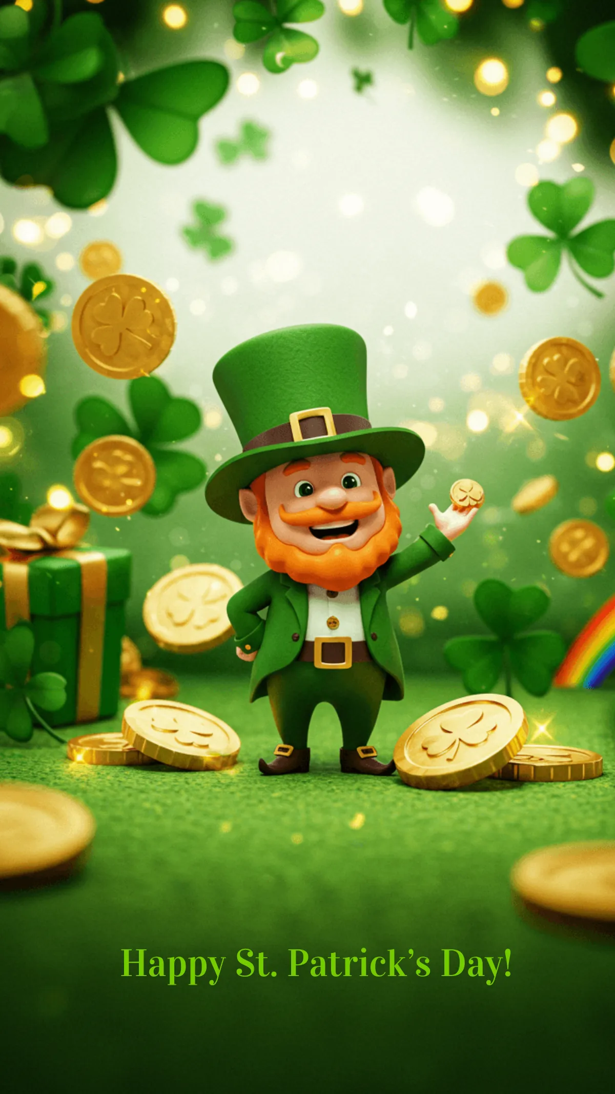 Free Animated Irish St. Patrick’s Day Wallpaper Template to Edit Online