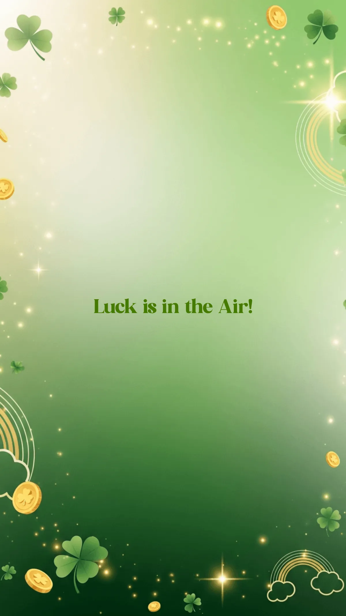 Free Gradient St. Patrick's Day Wallpaper Template to Edit Online