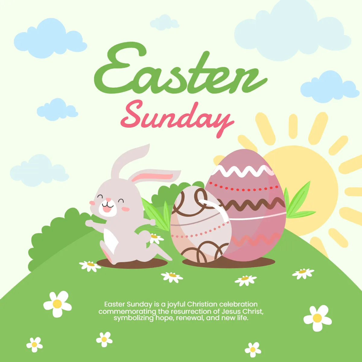 Free Easter Sunday Clip Art Templates to Edit Online