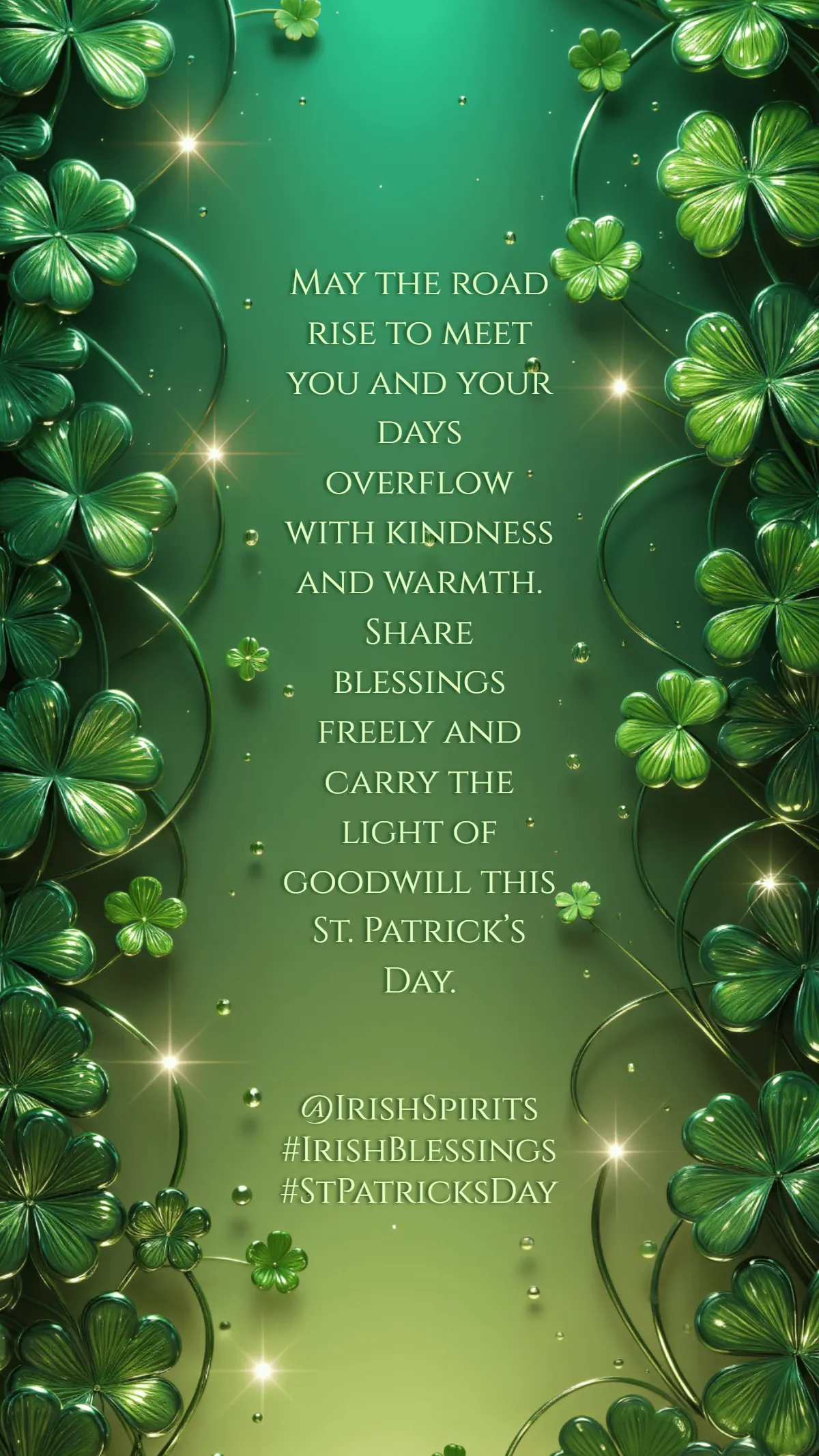 Free Irish Blessings St. Patrick’s Day Quote Template to Edit Online