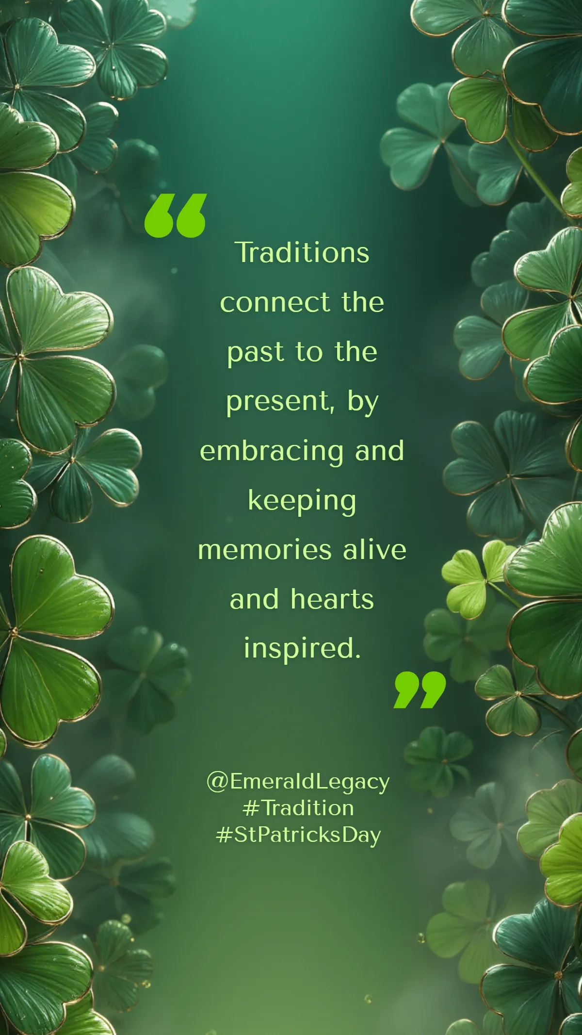 Free St. Patrick’s Day Tradition Quote Template to Edit Online