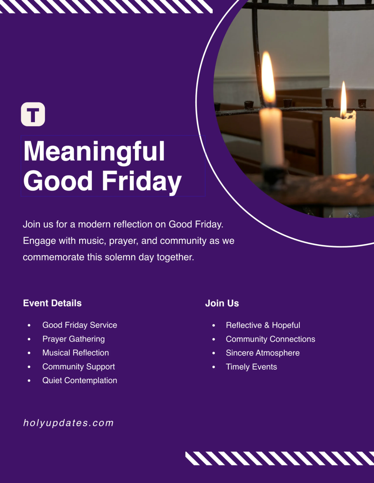 Free Modern Good Friday Flyer Template to Edit Online