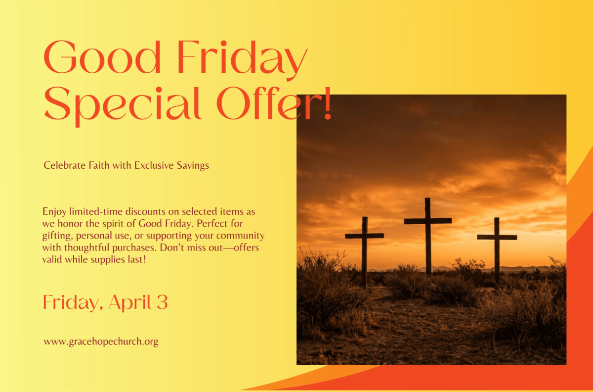 Free Good Friday Offer Banner Template to Edit Online