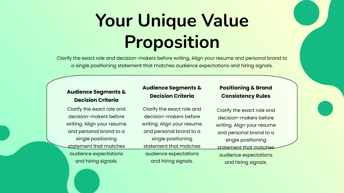 Free Resume and Personal Branding Presentation Template to Edit Online