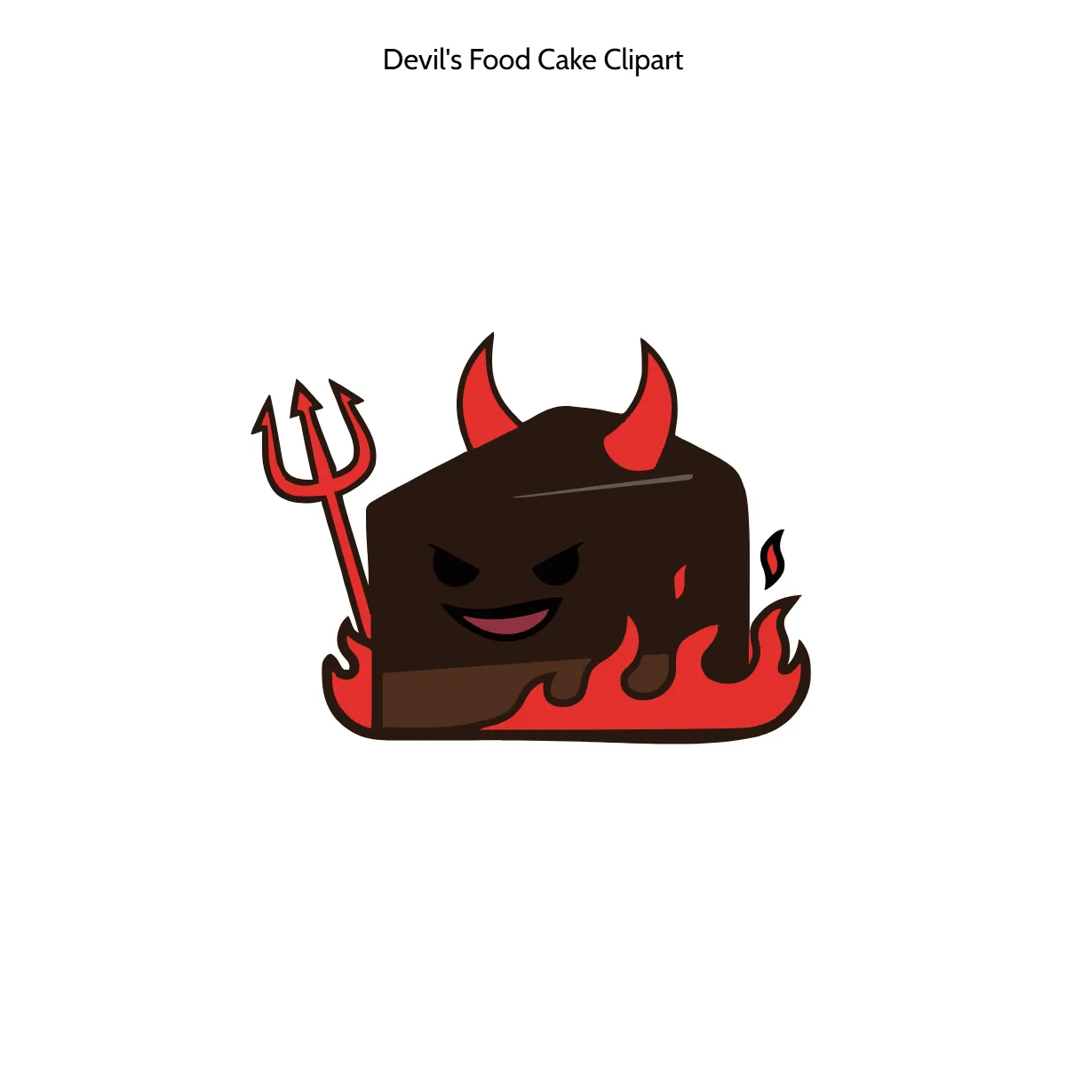 Free Devil's Food Cake Clipart Template to Edit Online