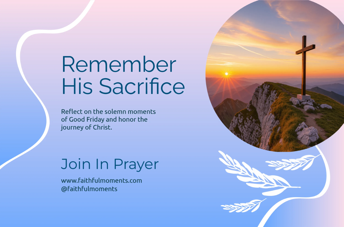 Free Good Friday Remembrance Banner Template to Edit Online
