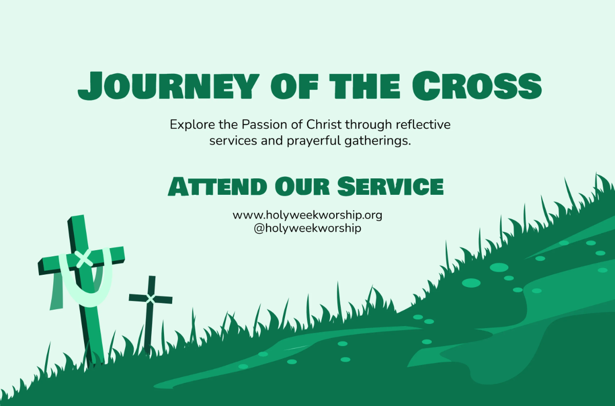 Free Passion of Christ Good Friday Banner Template to Edit Online