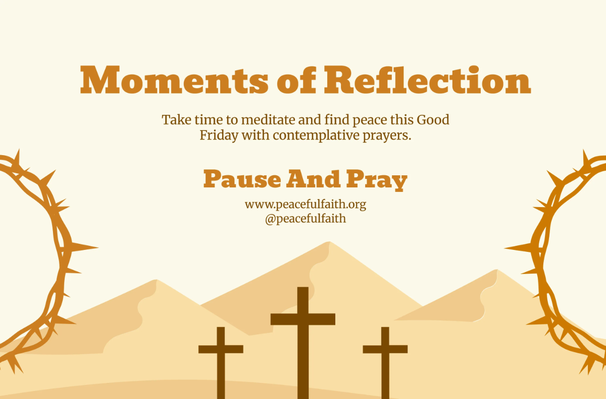 Free Quiet Reflection Good Friday Banner Template to Edit Online