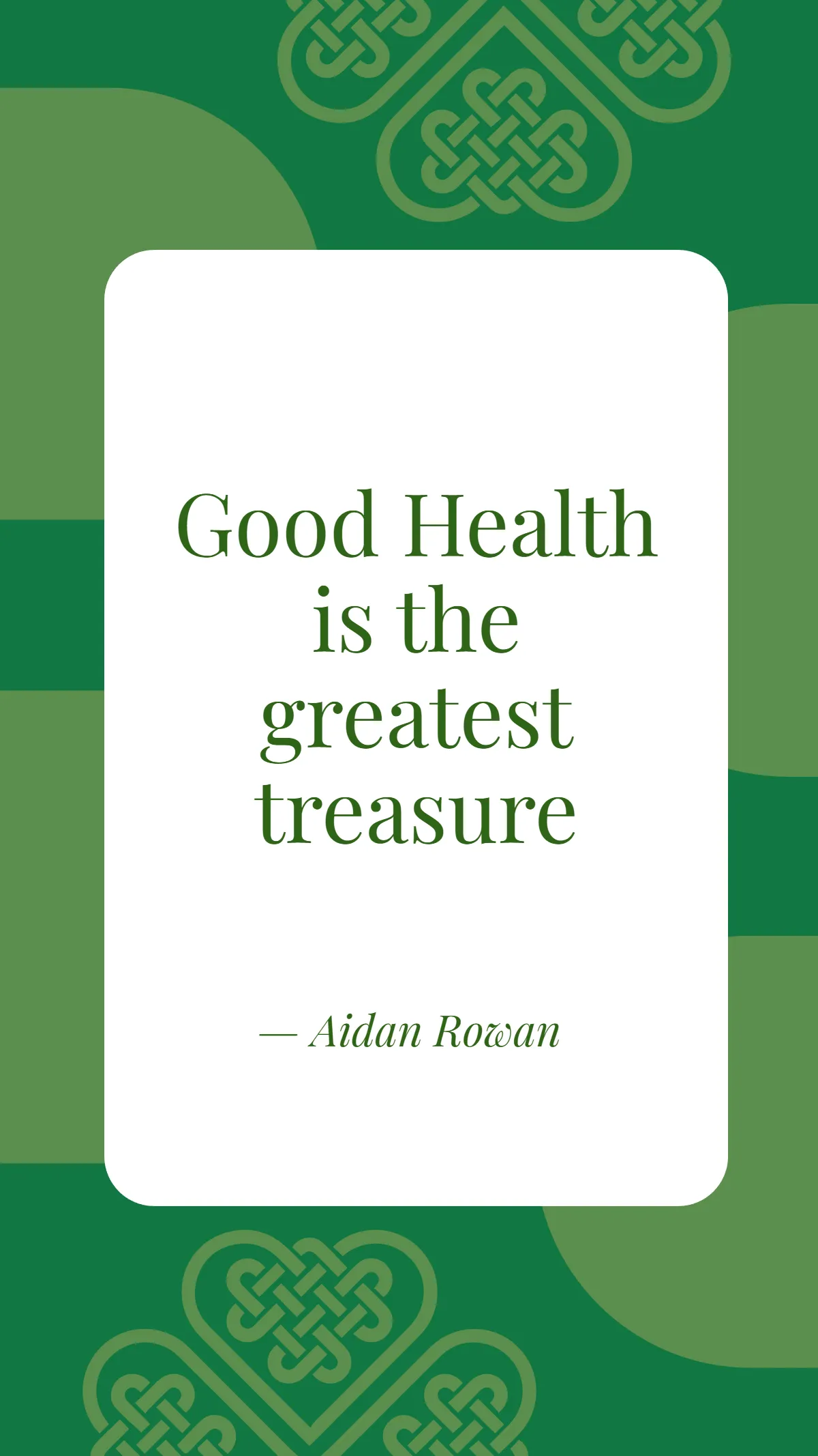 Free Healthy St. Patrick's Day Quote Template to Edit Online