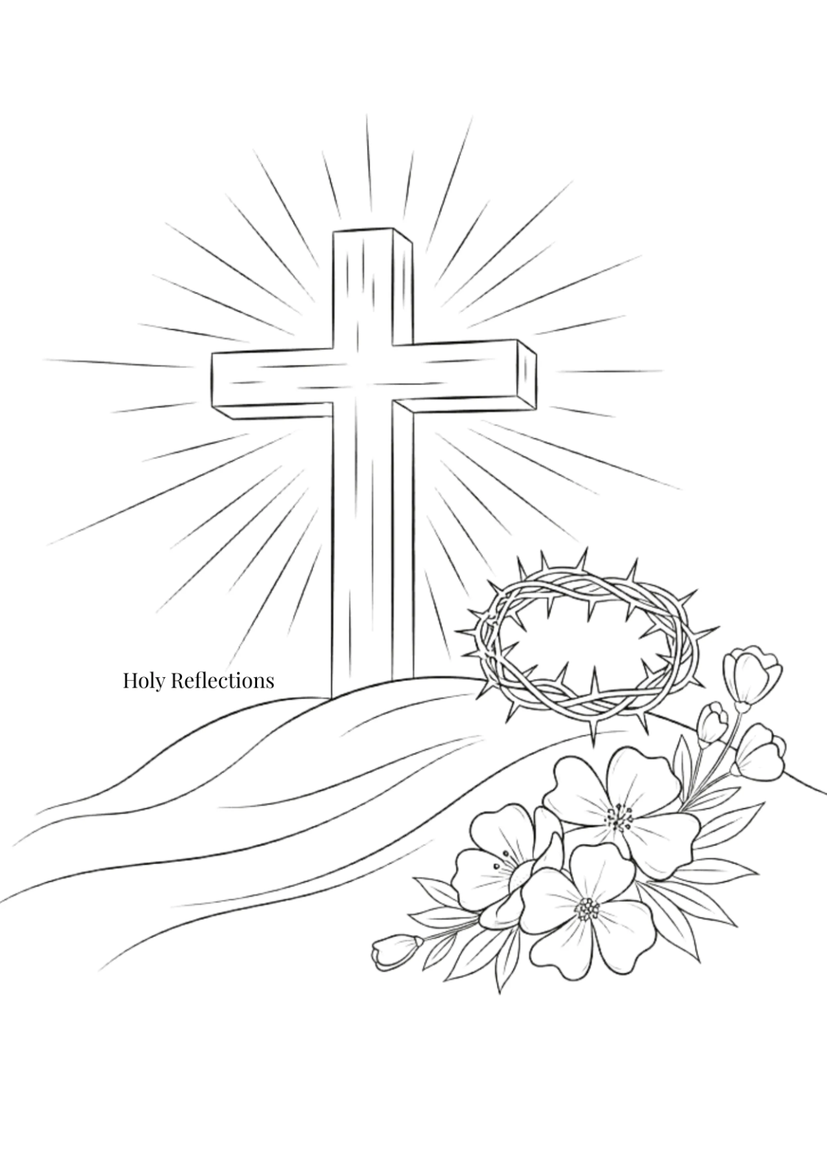 Artistic Good Friday Drawing Template to Download