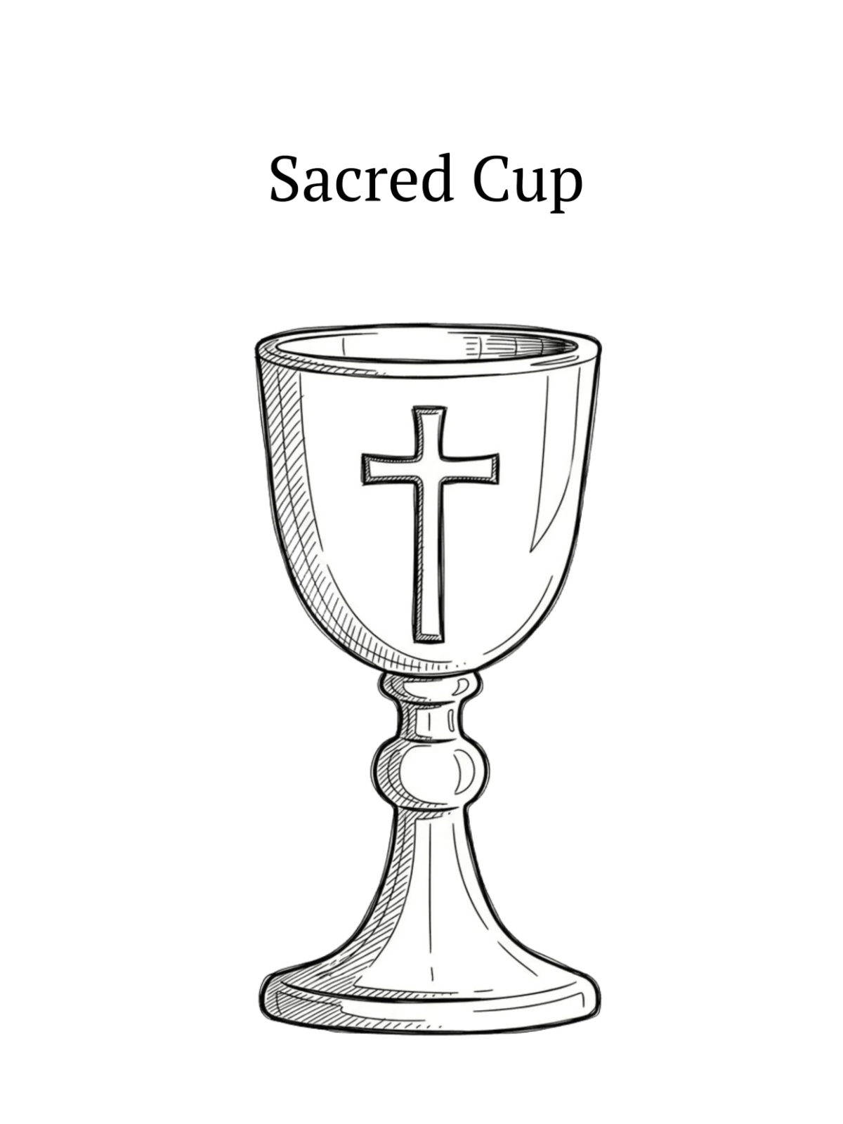 Free Chalice Good Friday Drawing Template to Edit Online