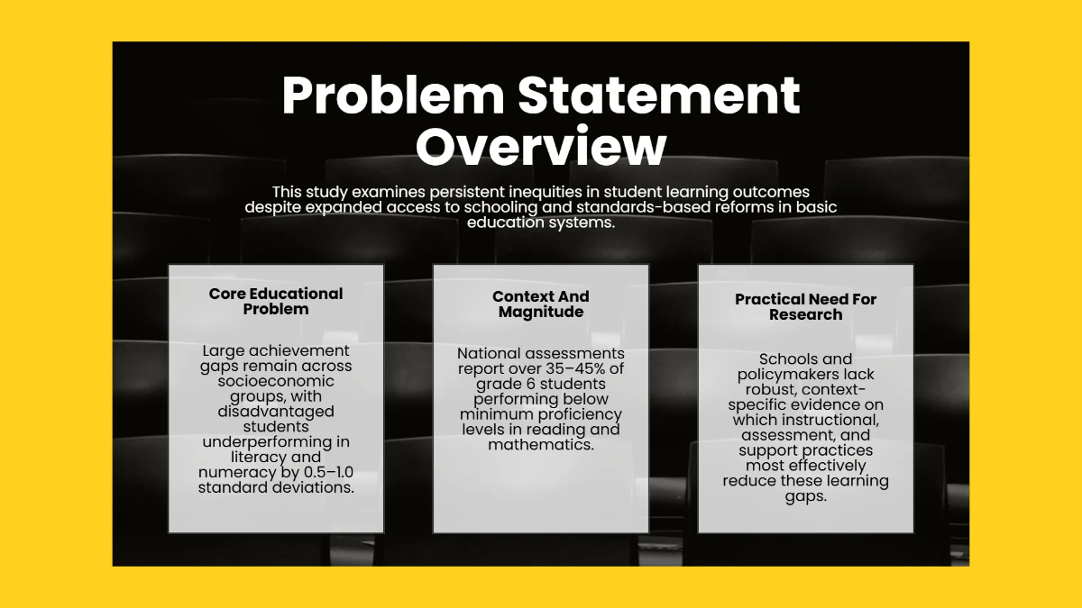 Free Education Research Presentation Template to Edit Online