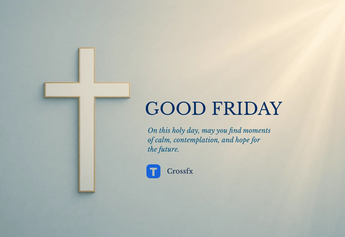 Free Corporate Good Friday Card Template to Edit Online