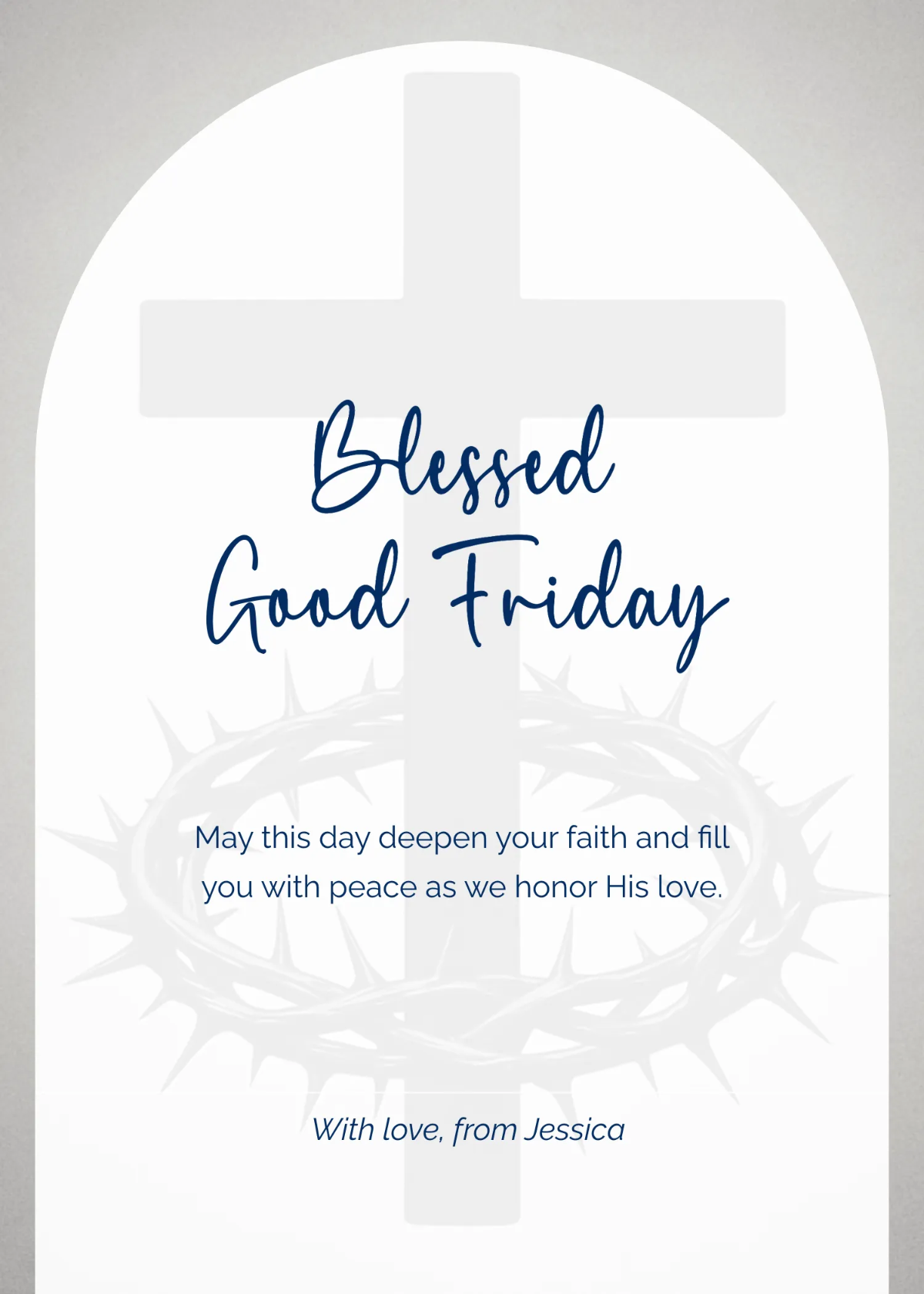 Free Hopeful Good Friday Wishes Template to Edit Online