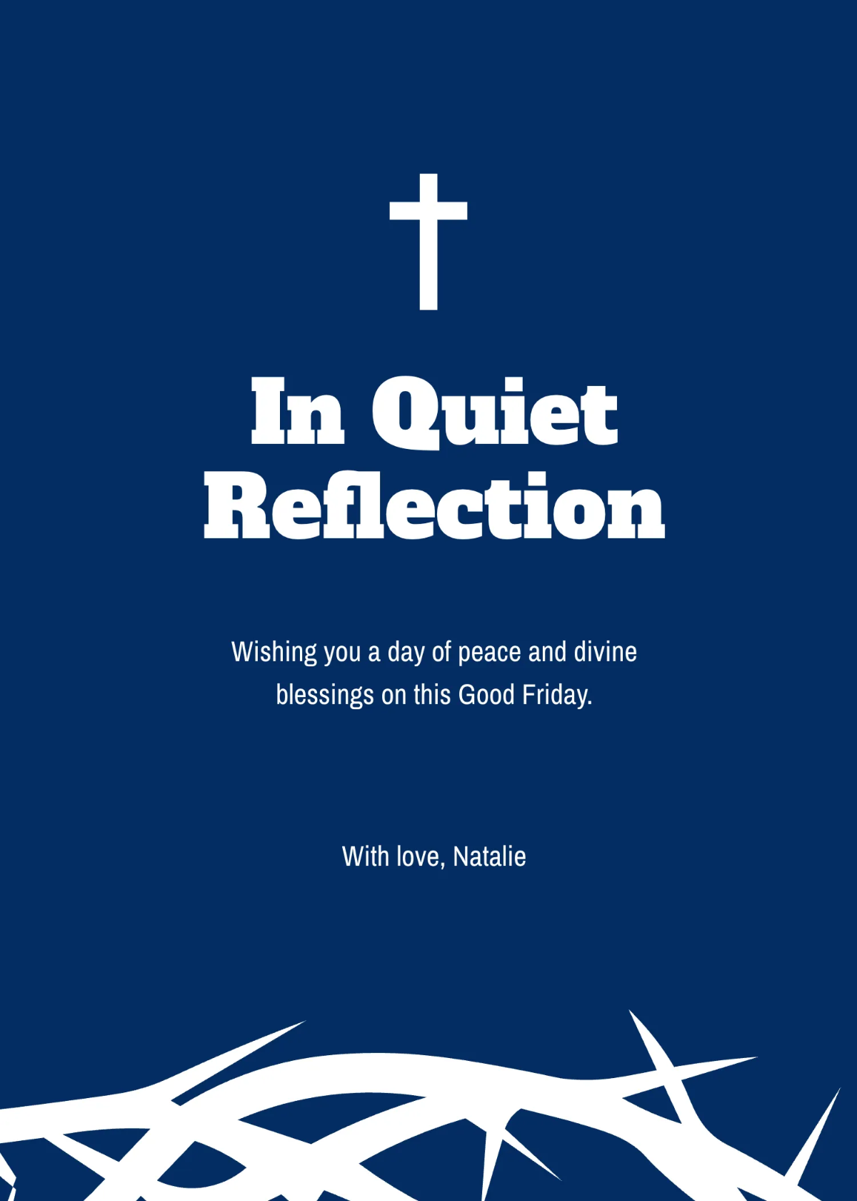 Free Peaceful Good Friday Wishes Template to Edit Online