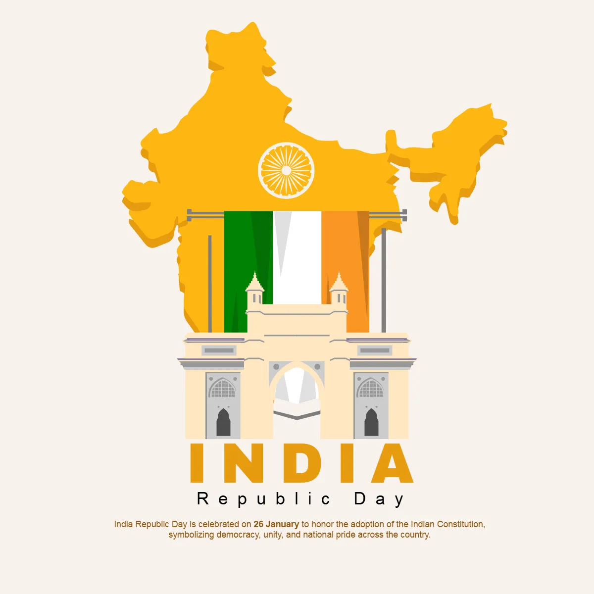 Free India Republic Day Map Clip Arts Template to Edit Online Free India Republic Day Map Clip Arts Template to Edit Online
