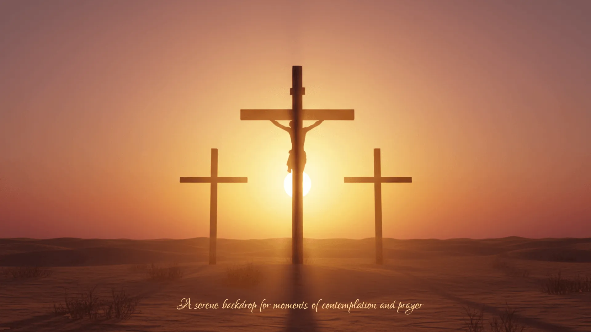 Free Quiet Reflection Good Friday Background Template to Edit Online