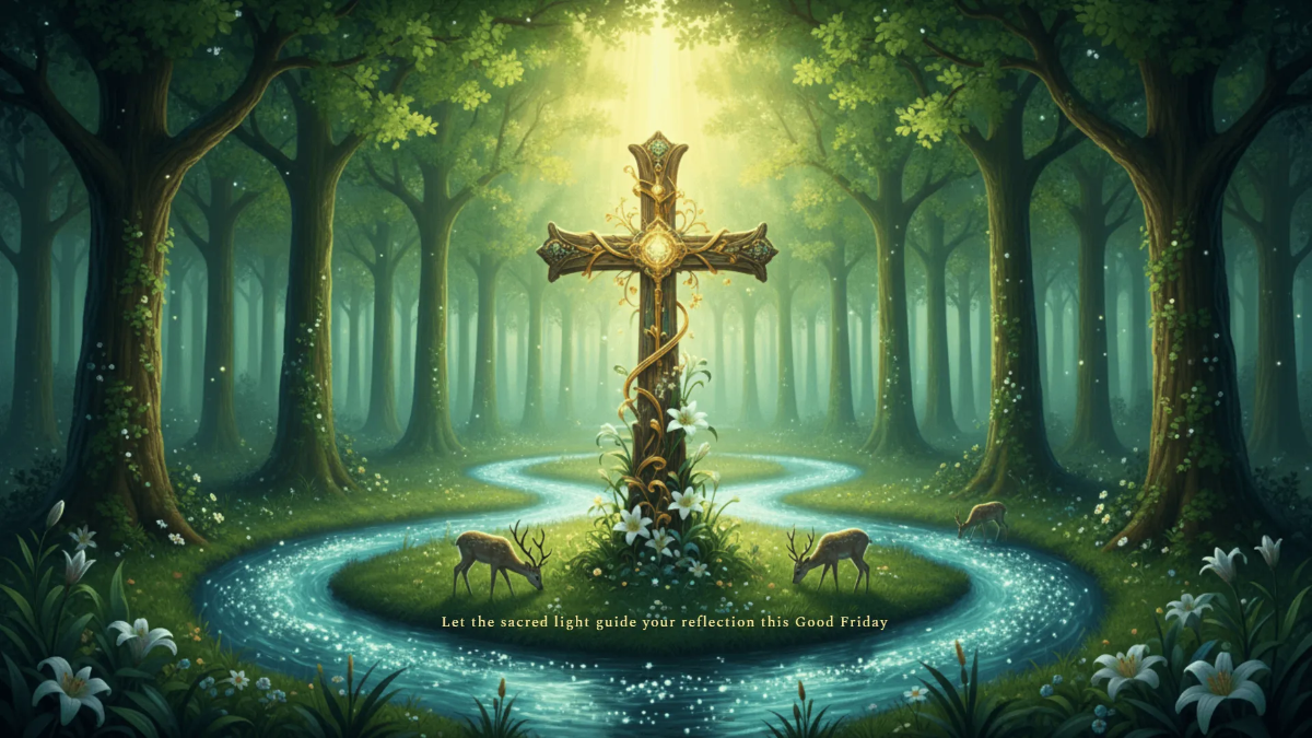 Free Sacred Light Good Friday Background Template to Edit Online