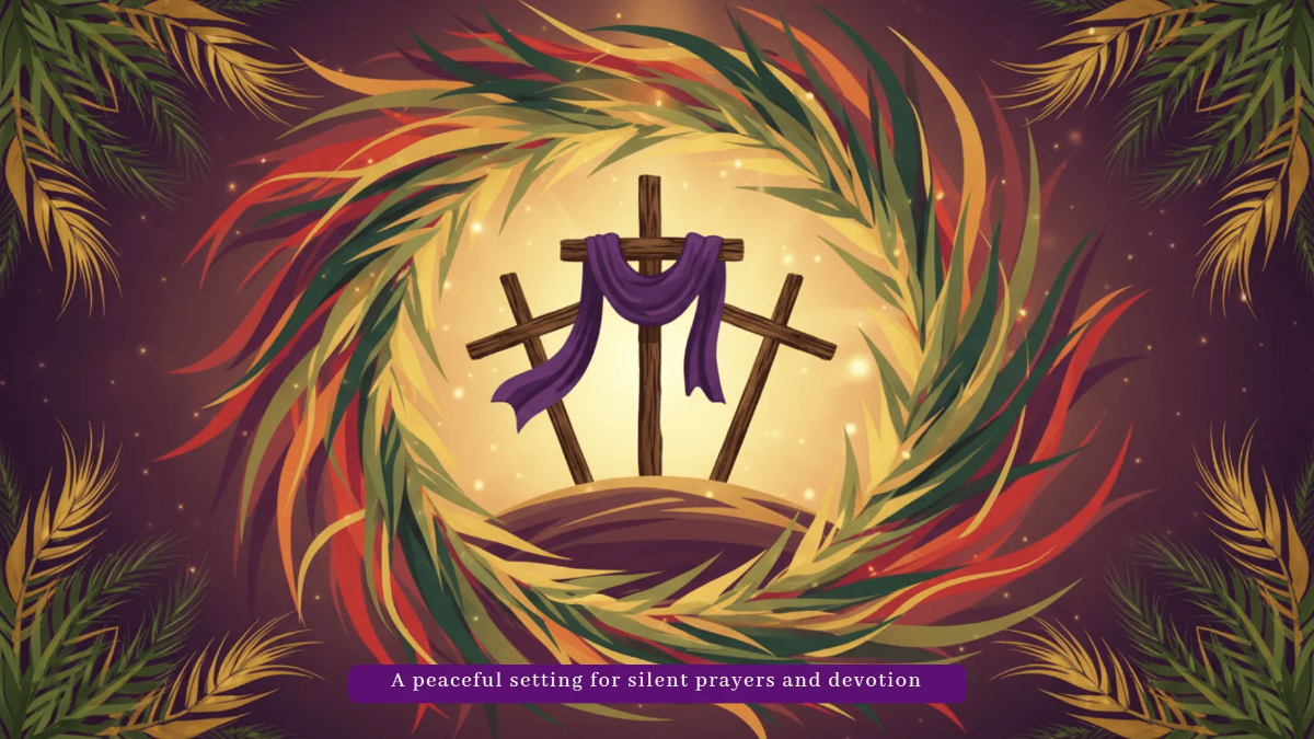 Free Silent Prayer Good Friday Background Template to Edit Online