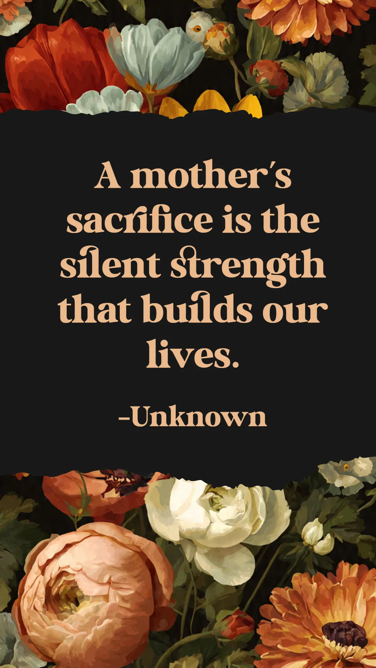 Free Mother's Day Sacrifice Quote Template to Edit Online